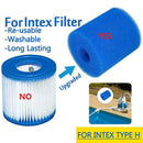 Reusable Swimming Pool Filter Foam Cleaning Washable Pool Sponge Column Newly