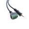 3.5mm TRRS Stereo 4 Pole Male Plug to 4Pin AV Screw Audio Balun Terminal Cable*1