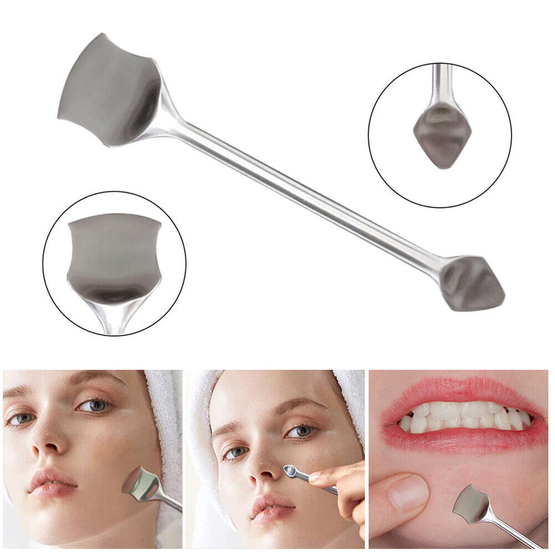 Stainless Steel Acne Blemish Pimple Extractor Blackhead Remover Face Clean Tool