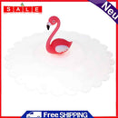 Creative Flamingo Anti-Dust Tea Cup Cover Cap Silicone Leakproof Coffee