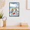 #A Cartoon Partial Cross Stitch 11CT Cotton Hemming DIY Printed Embroidery Art K