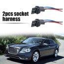 2pcs 7443 T20 Bulb Socket Pre Wired Male Adapter for Automotive Car Turn Signal
