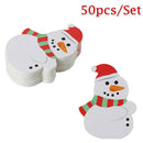 50X Christmas Party Lollipop Clip-Kids Gift Lollipop Decorative Christmas Cards#