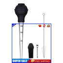 Turkey Baster Syringe, Meat Marinade Injector with Needles Cleaning Brush
