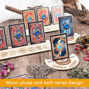 2pcs Wooden Card Stand Witch Divination Tools Altar Tarot Cards Holder (1)