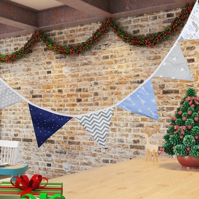 12 Flags 3.2m Double-sided Bunting Pennant Wedding Party Decorative Banner