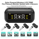 AN-10C Solar Car TPMS LCD Tire Pressure Monitoring System (Color Internal) Newly