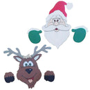 Home Decor Fence Decorations Christmas Garden Ornaments Penguin Elk Santa Claus