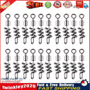 20pcs Fishing Barrel Bearing Swivels Stainless Steel Solid Ring (21mm) Newly