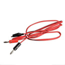 1 Pair Alligator Testing Cord Lead Clip to Banana Plug for Multimeter Test