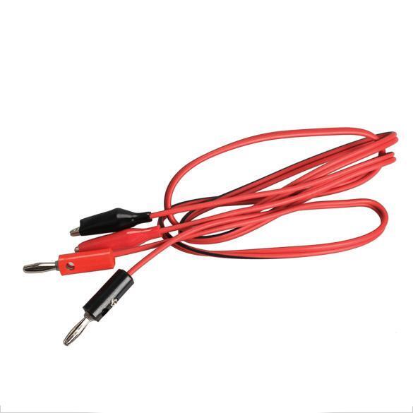 1 Pair Alligator Testing Cord Lead Clip to Banana Plug for Multimeter Test