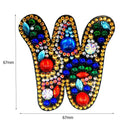 DIY Key Chain Diamond Painting Letters Women Bag Keyring Pendant Gift (W) Newly