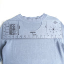Ruler with Size Chart Craft Alignment Tool Guiding T-Shirt Cutting Sewing Ruler