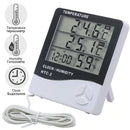 HTC-2 With Clock Temperature Meter Humidity Meter Thermometer Hygrometer