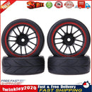 4pcs RC On Road Car Rubber Tires for 1/10 Universal Car Redcat Traxxas Newly