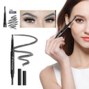 Double-End Waterproof Long-Lasting Eyebrow Pencil Eye Makeup Pens (Grey)