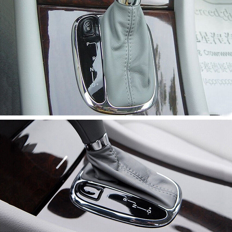 Center Console Shifter Trim Cover Bezel Chromed Plastic for Mercedes Benz W203