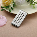 Stainless Steel Craft Money Clips Hollow Out Portable Cash Clamp Holder