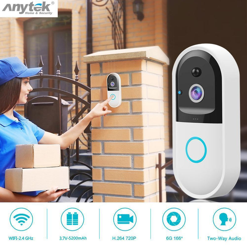 B50 Smart WiFi Video Intercom 720p Visual Door Phone Doorbell Wireless Camera