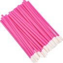 50pcs Disposable Lip Brush Stick Portable Mini Lipstick Applicator (Rose)