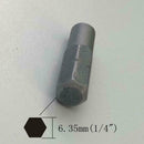 1/4" (6.35mm) hex shank to 4 mm driver socket bit adapter system 4