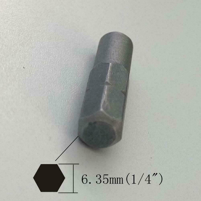 1/4" (6.35mm) hex shank to 4 mm driver socket bit adapter system 4