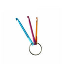 Fashion Mini DIY Crafts Tools Crochet Hooks Keychain Knitting Needles Aluminum