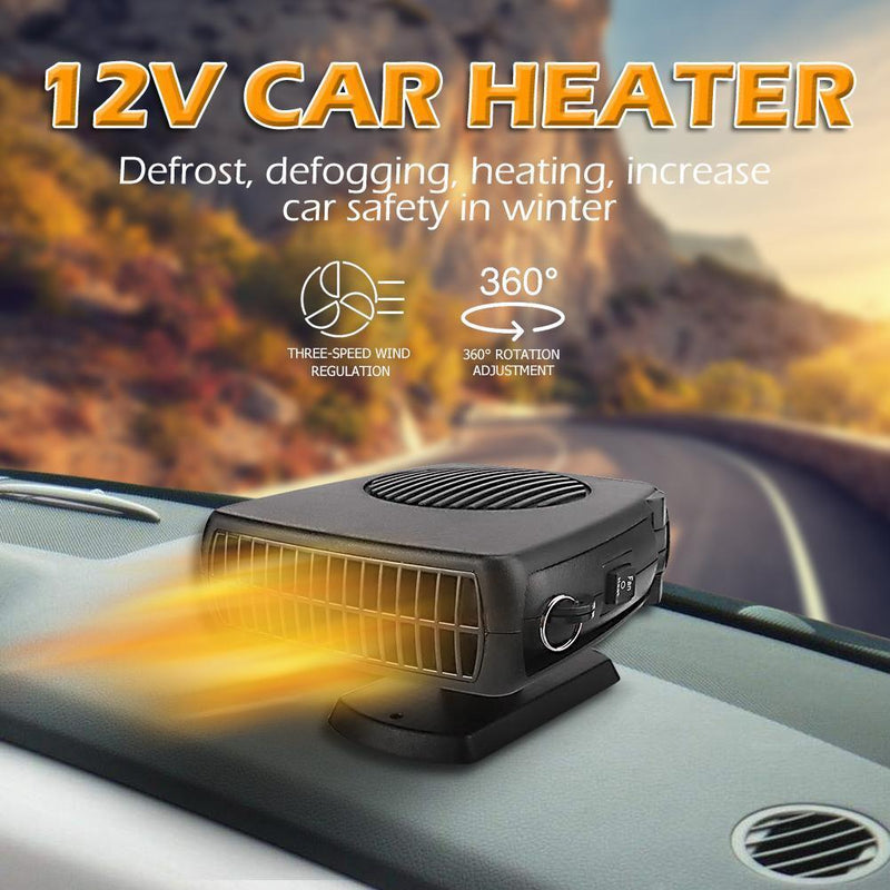 12V Car Heater Portable Windscreen Demister Defroster Electric Heating Fan Newly