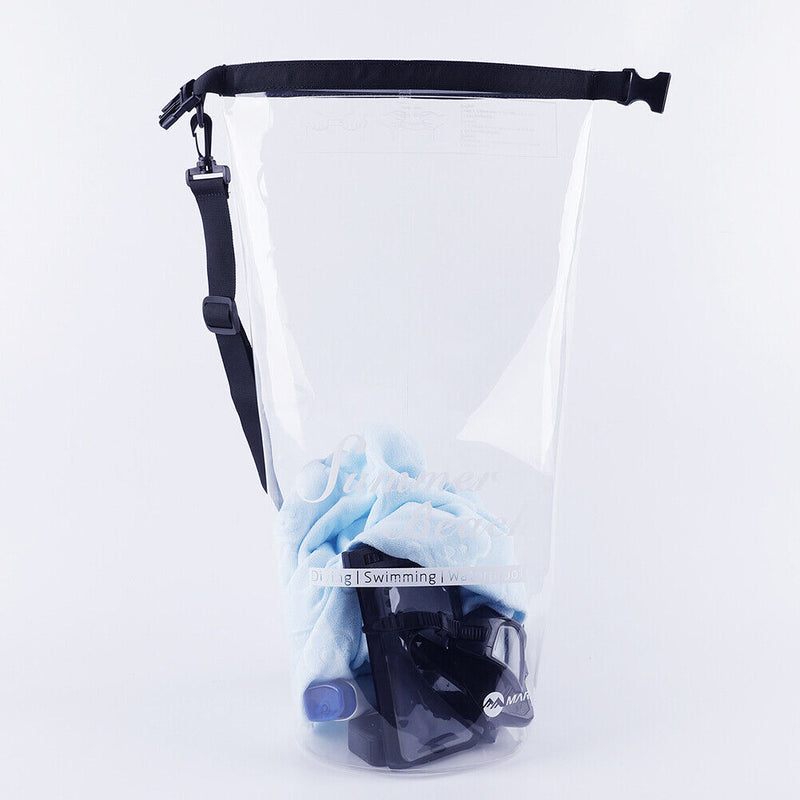 15L Waterproof Pack Pouch Swimming Kayaking Trekking Boating Storage Bags