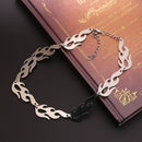 Jewelry Wave Sun Choker Hip Hop Rock Jewelry Accessories Fire Flame Necklace