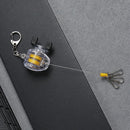 Retractable Reel Key Ring Retractable Keychain Belt Clip ID Card Badge Holder