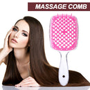 Wide Teeth Air Cushion Combs Women Scalp Massage Styling Brush Hollow Grid Co