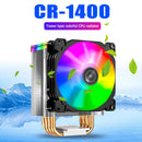 PWM 4Pin 12V PC LED Fan RGB 4 Heat Pipes CPU Cooler Radiator for Intel 1151/1155