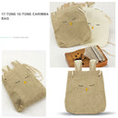 10/17/21 Key Kalimba Bag Cute Thumb Piano Sanza Mbira Shoulder Bag (Khaki) Newly
