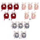 Velvet Easter Rabbit Candy Packing Bags Jewelry Organizer Decor (Sky Blue)