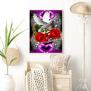 5D DIY Diamond Painting Roses Doves Full Drill Rhinestone Mosaic Art Picture