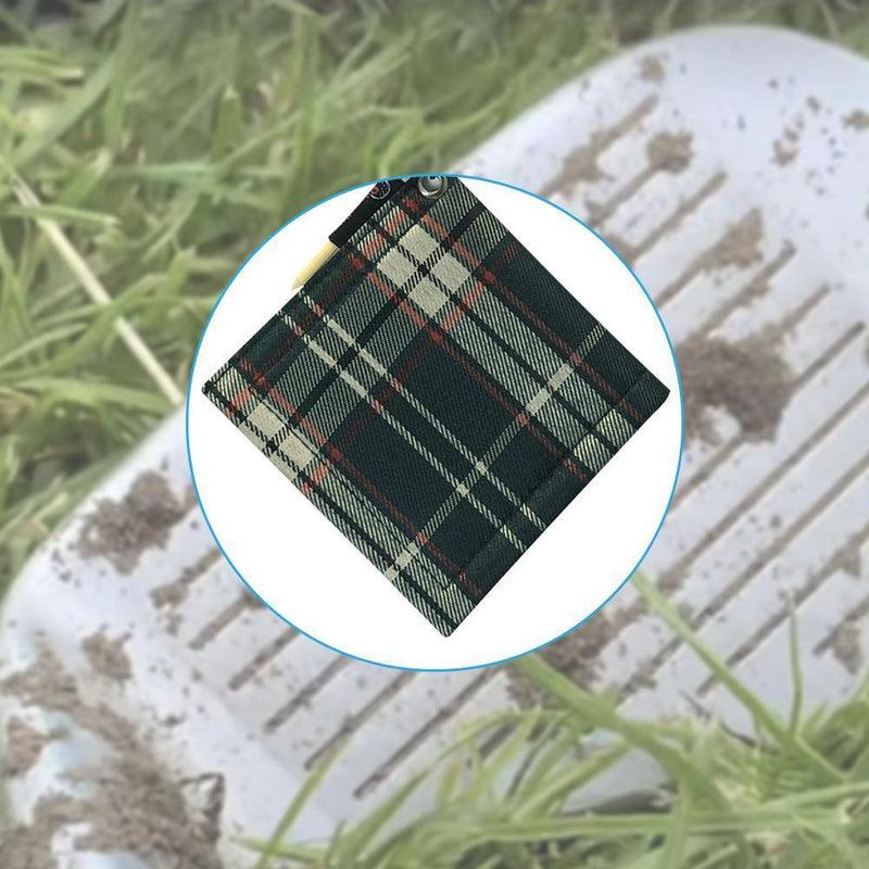 Golf Ball Cleaning Towel Golf Club Head Wiping Cloth Cleaner Tool (Green)