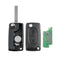 433MHz ID46 Chip 2 Button Folding Remote Key Fob for Peugeot 207 307 308 Newly