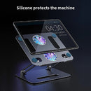 Adjustable Laptop Stand with Cooling Fan Notebook Lifting Holder (Grey) Newly