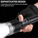 #A XHP360 LED Flash Camping Lights Outdoor Telescopic Zoom Lighting Flashlight