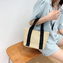 Straw Handbag Women Summer Beach Holiday Female Travel Shopper Underarm Bags
