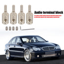 4 Sets Power Cord Input Reducers 4GA Car Audio Wire Terminal Blocks with Screws