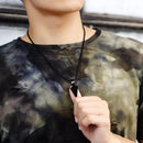 Mens Necklace Chain with Arrow Jewellery Pendant Hip Hop Punk Rock Black`