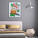 DIY Partial Special Shape Drill Diamond Painting Owl Mosaic Rhinestone Draw