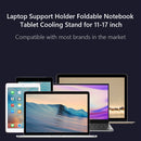 Laptop Support Holder Foldable Notebook Tablet Cooling Stand (Black) Newly