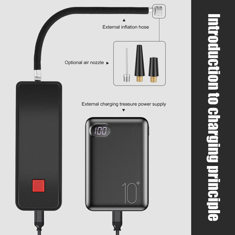 Portable Electric Car Bike Tyre Inflatable Pump Universal Bicycle Tire Inflator