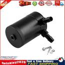 Universal Compact Baffled 2-Port Aluminum Oil Catch Can Reservoir Tank Newly