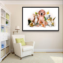 5D DIY Full Drill Diamond Painting Animals Cross Stitch Embroidery Home Wall Dec