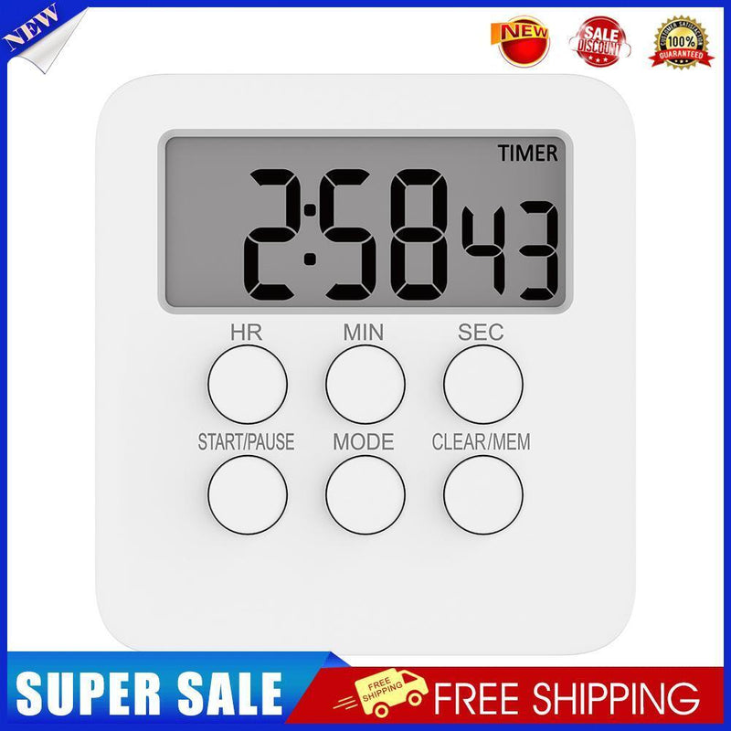 T06 Digital Silent Count Up Countdown Timer Stopwatch Alarm Reminder Clock