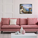 Hand Painted DIY Seaside Corridor Painting By Numbers Kit Canvas Oil Art Picture